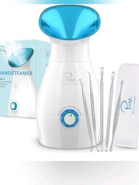 Pure Nanosteamer 3-In-1 Ionic Facial Steamer Towel Warmer Humidifier New + BONUS